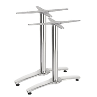 Bolero Aluminium Twin Leg Table Base (Pack of 2)