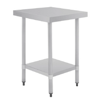 Vogue Stainless Steel Table without Upstand 700(D)mm