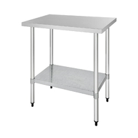 Vogue Stainless Steel Table without Upstand 700(D)mm