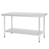 Vogue Stainless Steel Table without Upstand 700(D)mm