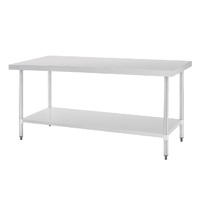 Vogue Stainless Steel Table without Upstand 700(D)mm