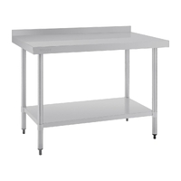 Vogue Stainless Steel Table with Upstand 700(D)mm