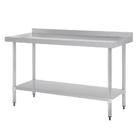 Vogue Stainless Steel Table with Upstand 700(D)mm