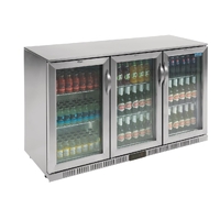 Polar G-Series Counter Back Bar Cooler with Hinged Doors Stainless Steel 330Ltr