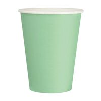 Fiesta Recyclable Takeaway Coffee Cups Single Wall Turquoise 340ml (Pack of 50)