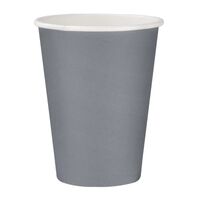 Fiesta Recyclable Takeaway Coffee Cups Single Wall Charcoal 340ml (Pack of 1000)