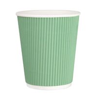 Fiesta Recyclable Takeaway Coffee Cups Ripple Wall Turquoise 225ml (Pack of 500)