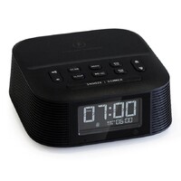 Blutooth radio clock with wireless charging &amp; USB ports