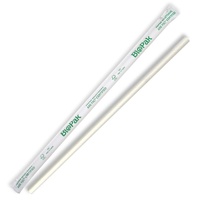 Biopak Regular Biostraws Wrapped White (JP-PBS-6X197-IPW)