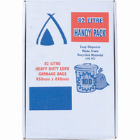 82 LTR HANDY PACK BLK B/LINER 950X810MM