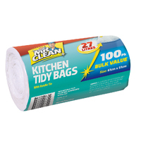 Kitchen Tidy Bags 27L 100Pk