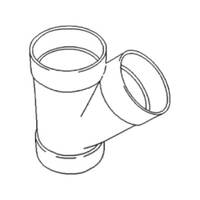 Wye 45 Deg (PVC33)