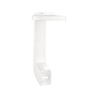 P+W Single Wall Holder, white - screw on