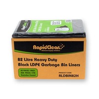 82L HEAVY DUTY LD BLACK BIN LINER