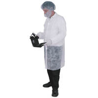 PP Disposable Lab &amp; Dust Coats  No Pockets