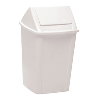 30 Litre Swing Top Tidy Bin - White 