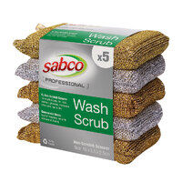 Sabco Professional Wash Scrub 15X8.5X2.5cm 5Pk 
