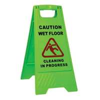 Caution Wet Floor A Frame Green