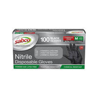 Nitrile Disposable Gloves (Black) 100PK