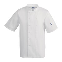 Whites Vegas Unisex Chef Jackets Short Sleeve White
