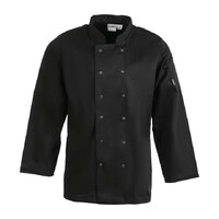 Whites Vegas Unisex Chef Jackets Long Sleeve Black