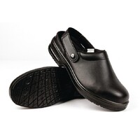 Slipbuster Lite Unisex Safety Chef Clogs Black