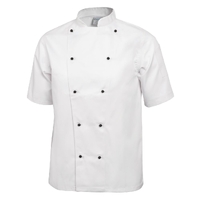 Whites Chicago Unisex Chef Jackets Short Sleeve White